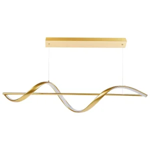 Plafonnier Design Moderne Lampe suspendue LED doré KHUTTI