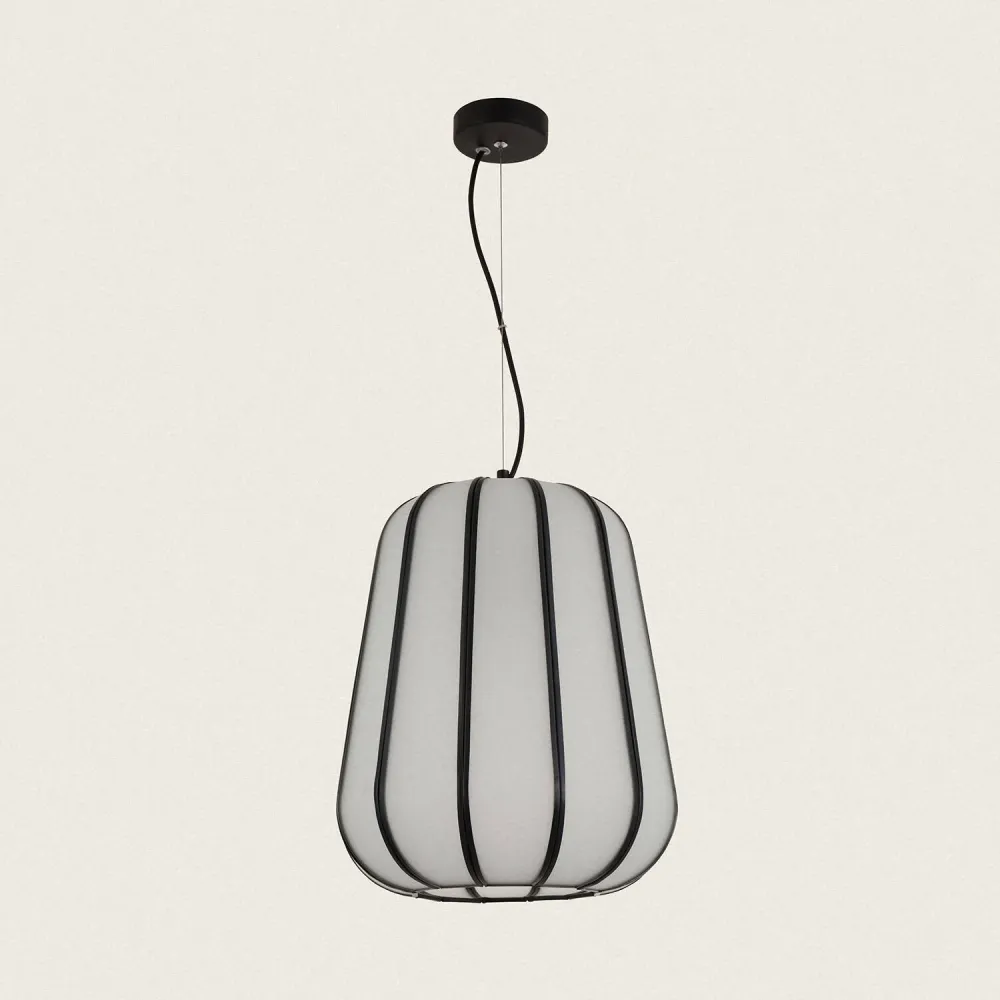 Plafonnier à lumière directionnelle Luminaire suspendu en métal et verre Wyoming taille moyenne avec éclairage LED