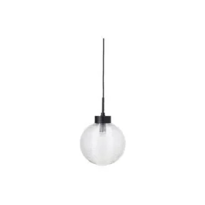 Plafonnier à lumière directionnelle Petite suspension en métal noir Gaia House Doctor - 39cm