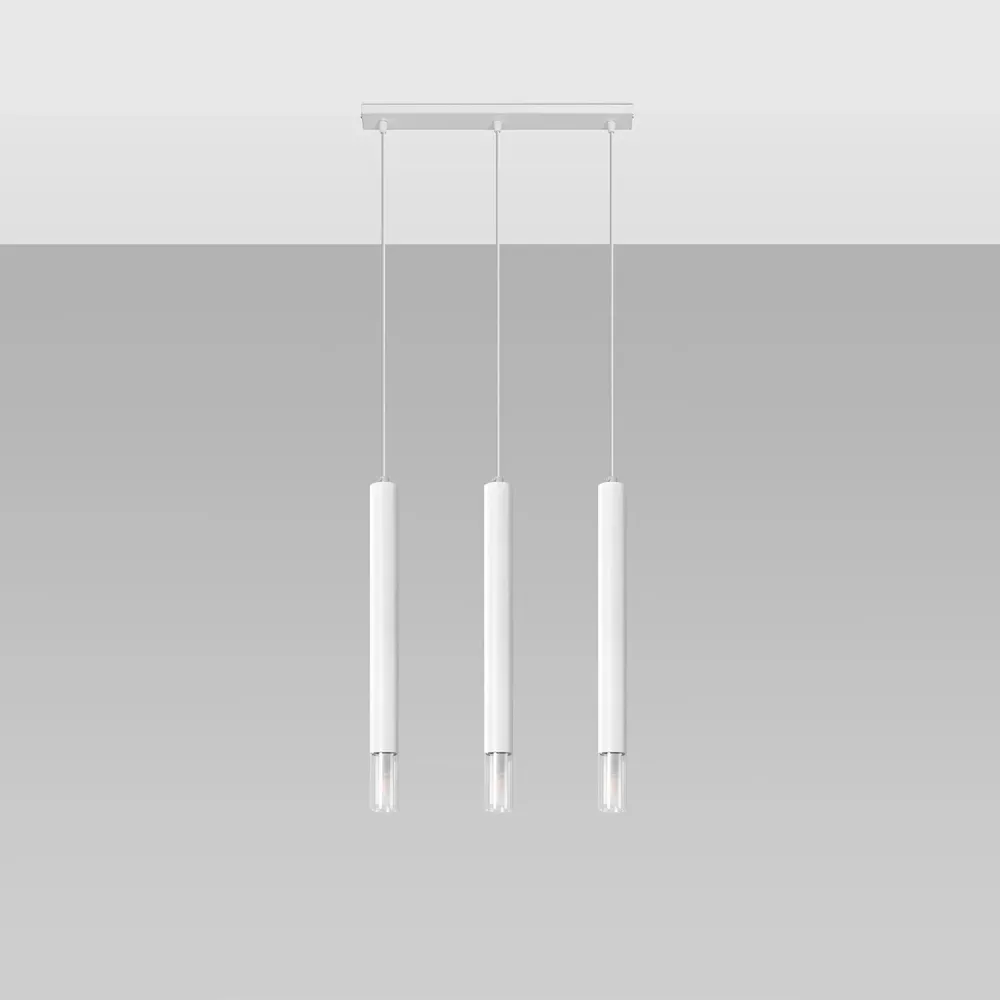 Plafonnier à montage sur rail Suspension en métal Wezyr 3 avec éclairage LED SOLLUX