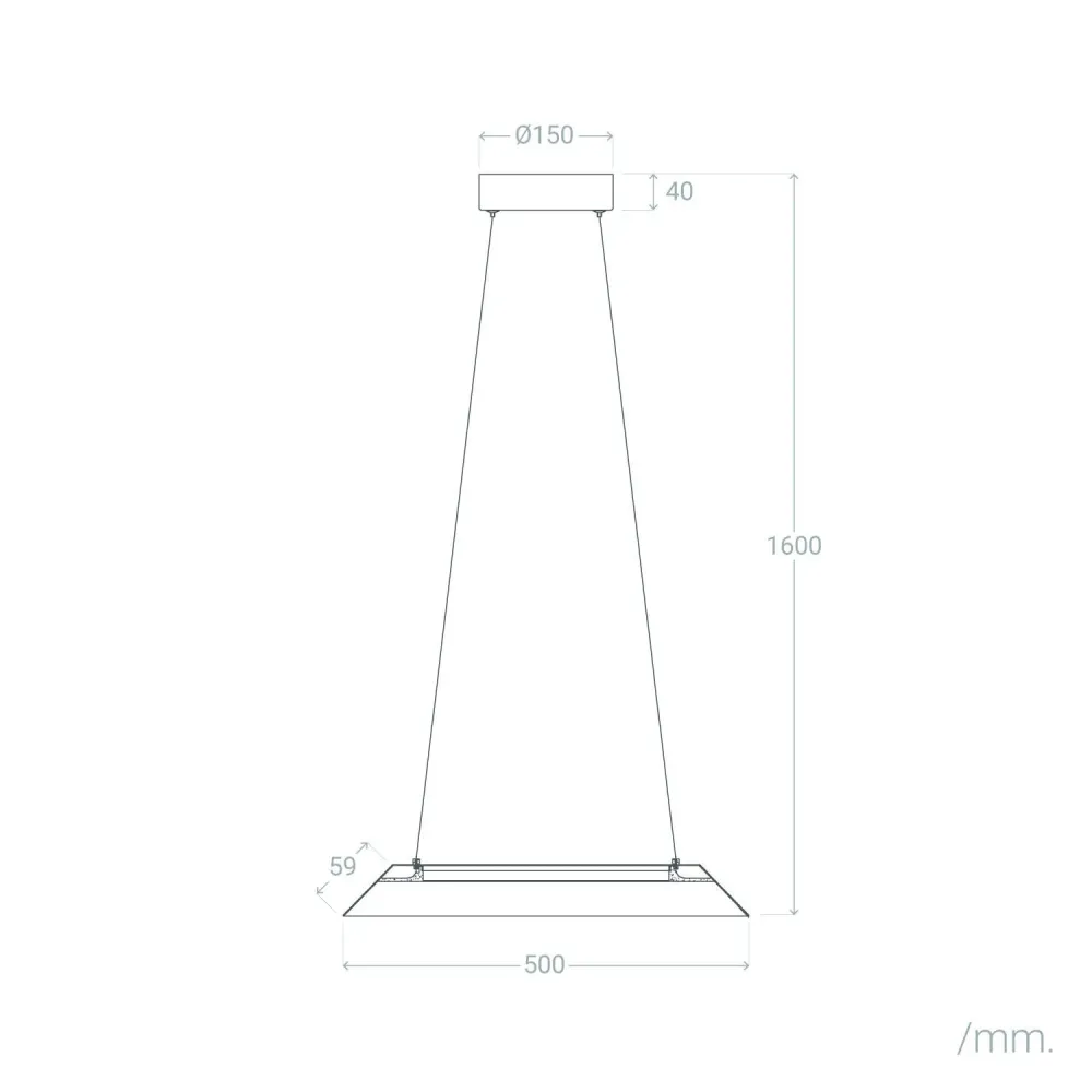 Plafonnier à montage sur rail Suspension en métal avec LED 24W et CCT ajustable Armley M