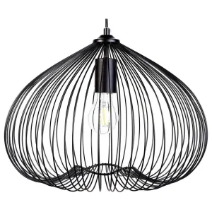 Plafonnier à suspension réglable Lampe suspension en métal noir TORDINO