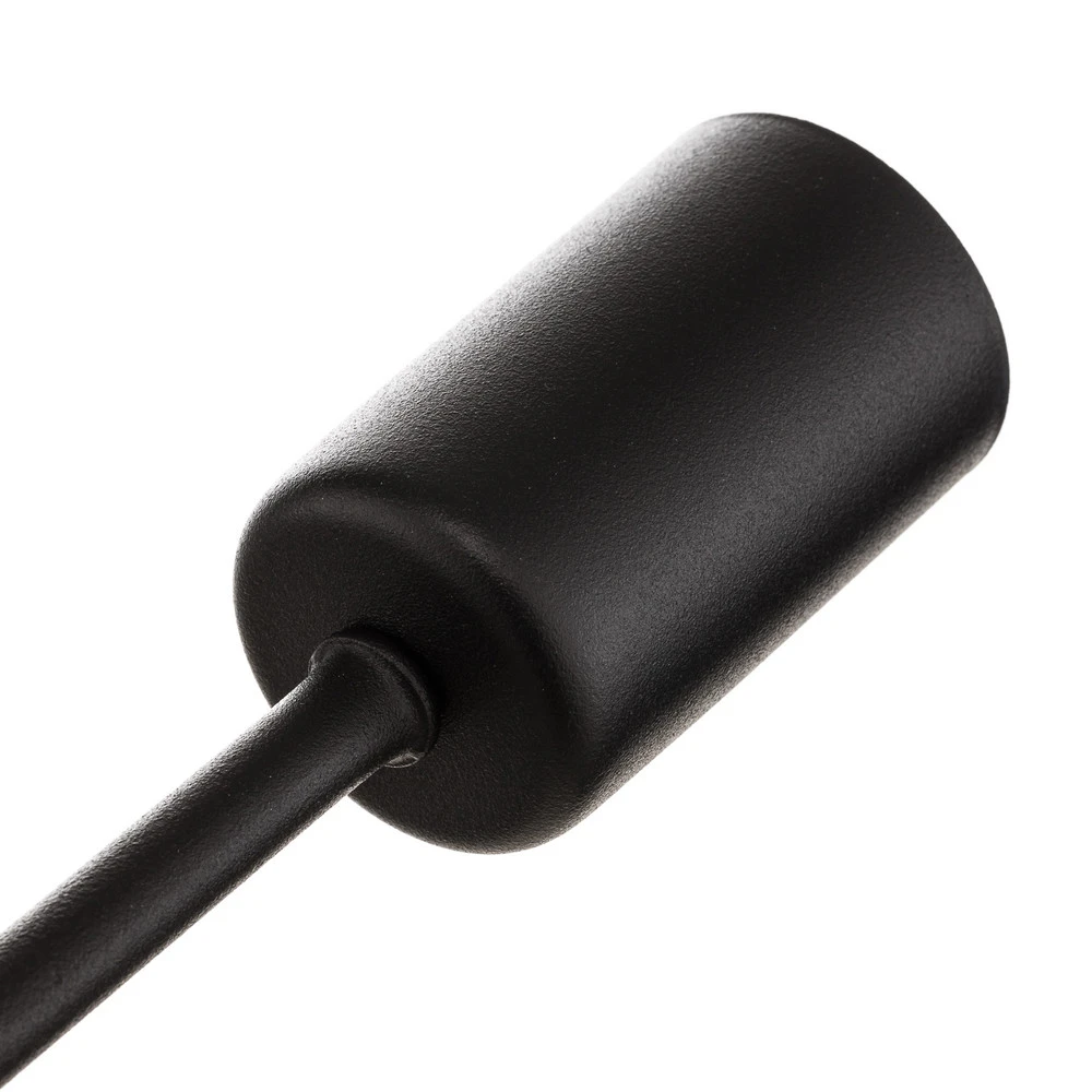 Plafonnier à suspension réglable Suspension Rod Black XV, noire, à 15 lampes