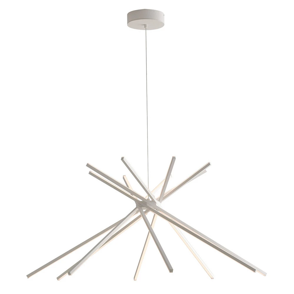 Plaque de plafond LED Suspension LED Shanghai 8 lampes 4 000 K blanche