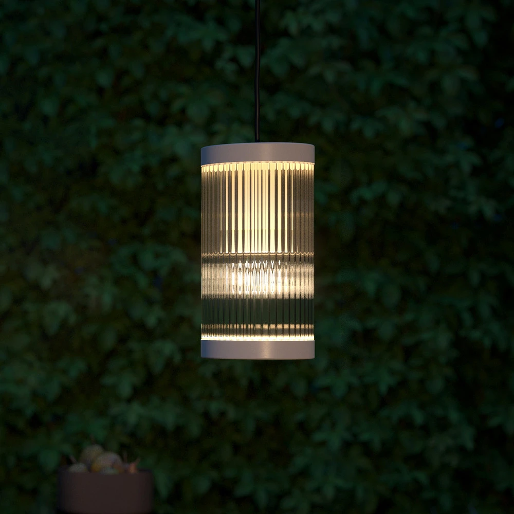 Suspension d'extérieur Coupar, Ø 13 cm, sable (Carré 30x30cm)