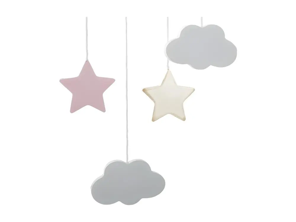 Suspension Enfant "Lune" 43cm Multicolore avec LED intégrée non remplaçable
