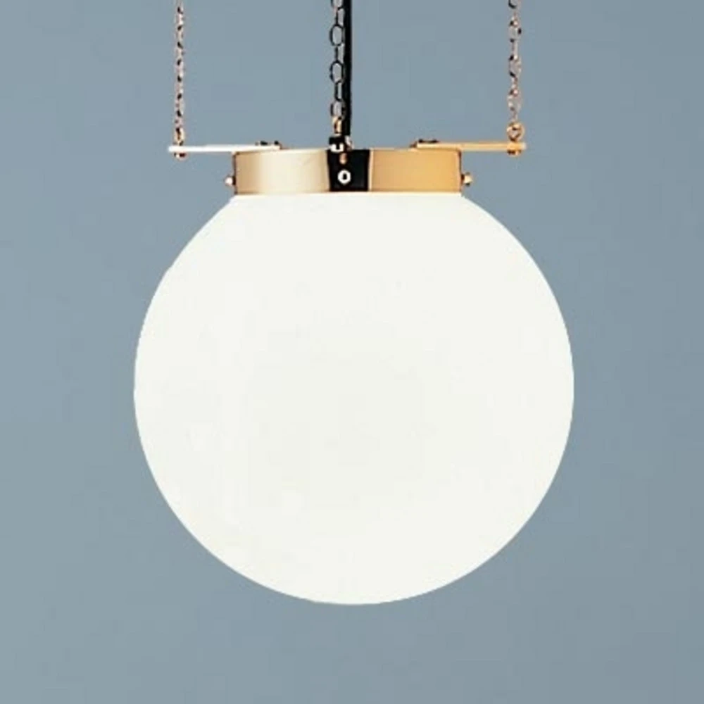 Suspension laiton style Bauhaus 30 cm avec LED intégrée non remplaçable