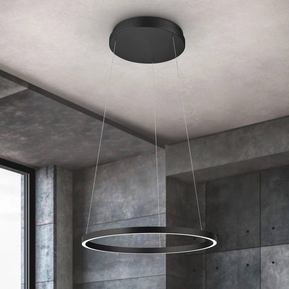 Suspension LED Lisa-60, CCT, dimmable, noir mat | Garantie 2 Ans