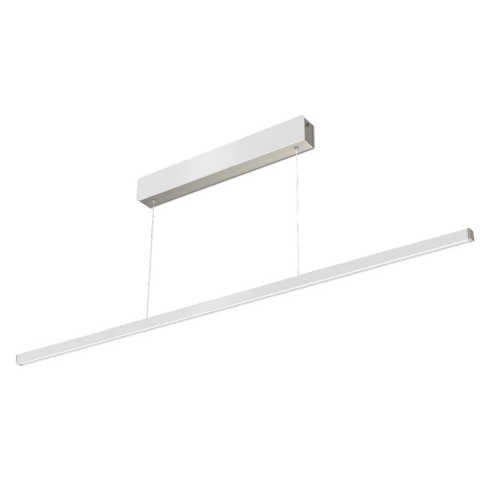 Suspension LED Orix, blanc, 120 cm de allongé