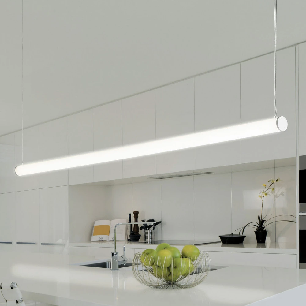 Suspension LED Pirgos, 200 cm de grand, intensité variable, blanc