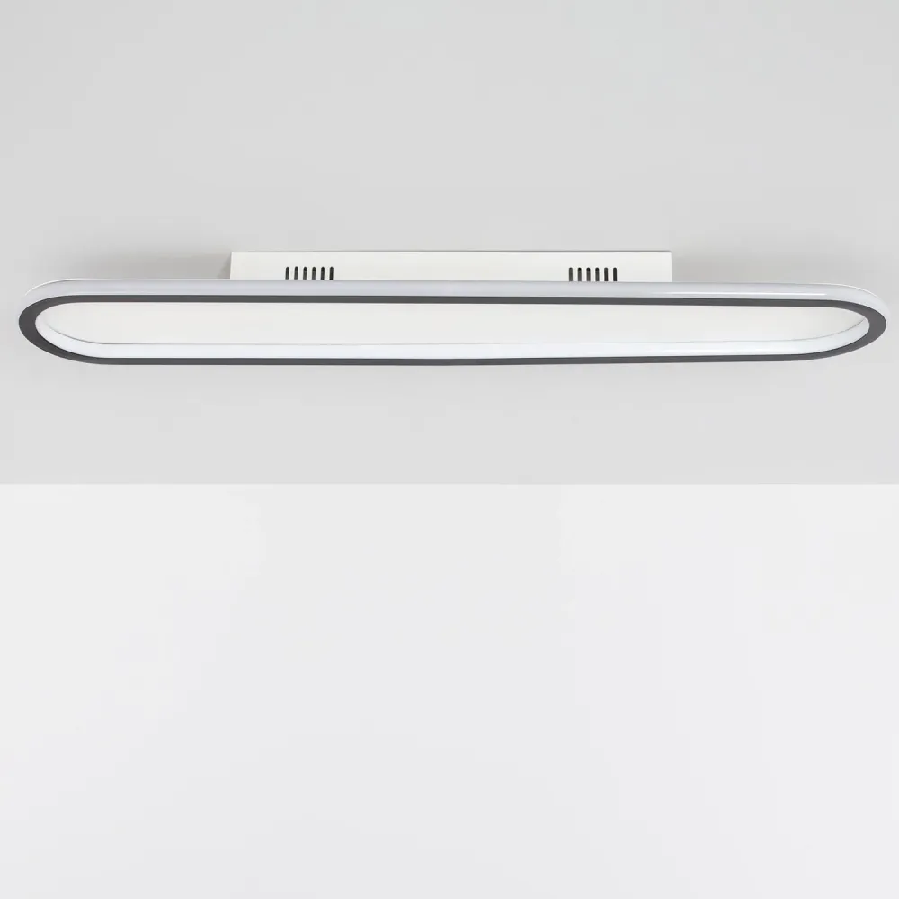 Suspension LED Renoir 35W en aluminium noir pour plafond avec fixation réglable