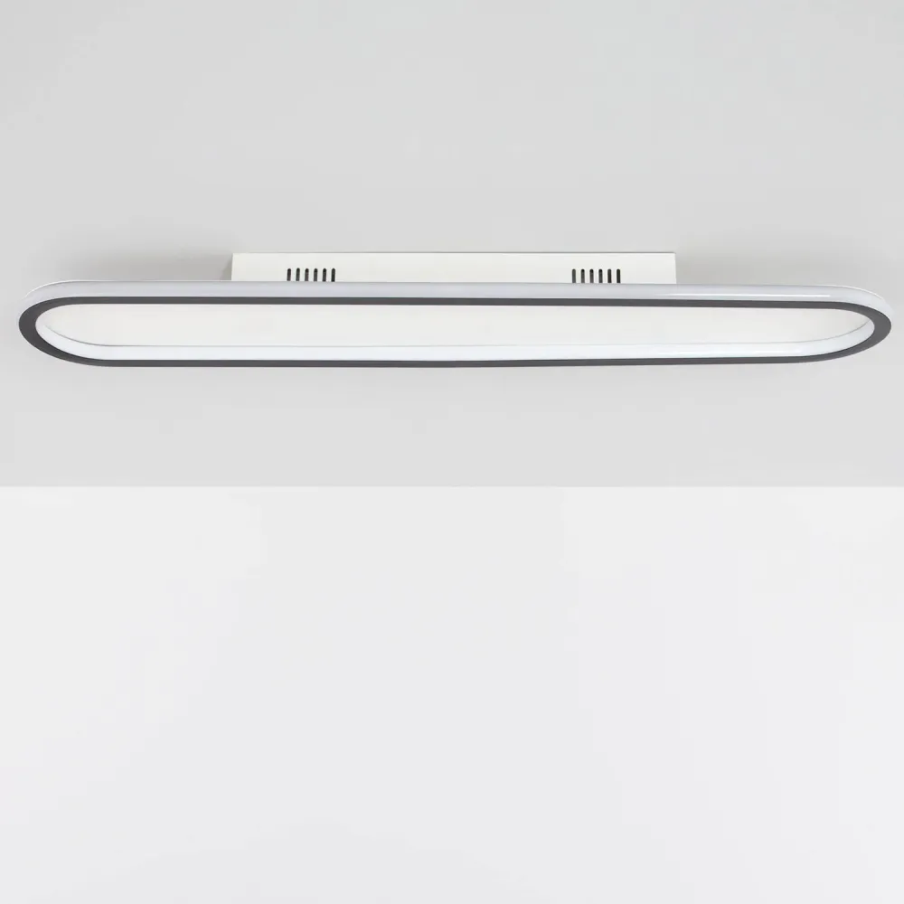 Suspension LED Renoir 35W en aluminium noir pour plafond avec fixation réglable