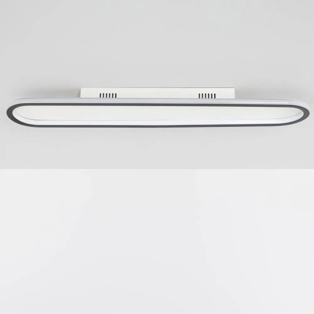 Suspension LED Renoir 35W en aluminium noir pour plafond avec fixation réglable