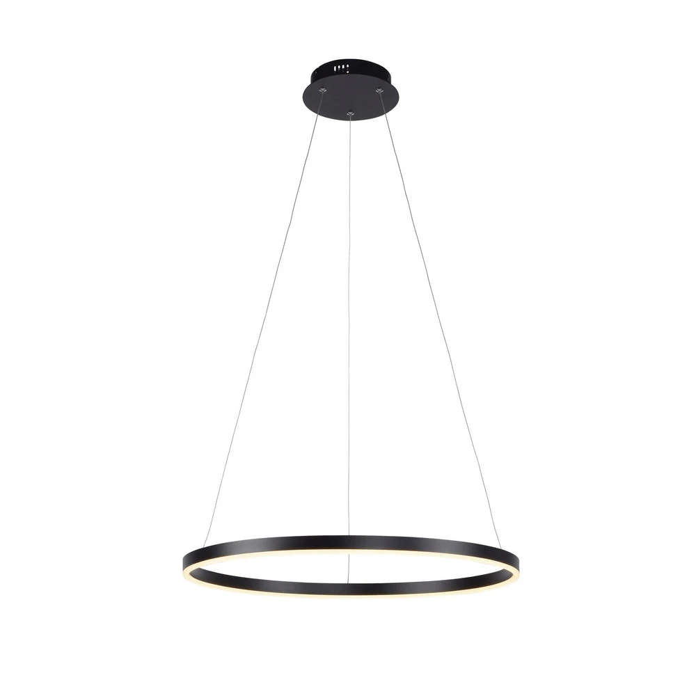 Suspension LED Ritus, Ø 58,5 cm, anthracite