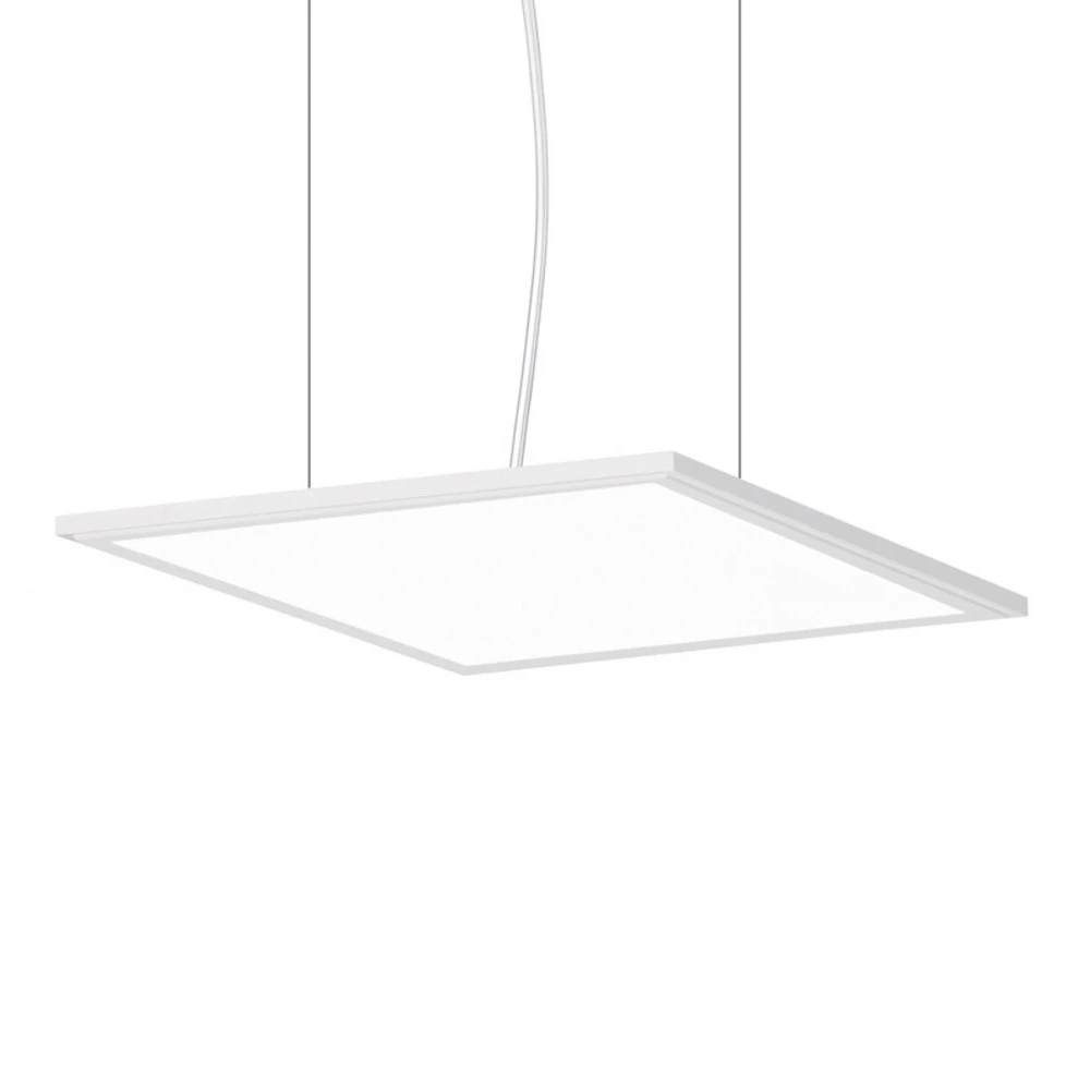 Suspension LED FL Square 300 PL OP DALI 840 en acrylique dépoli