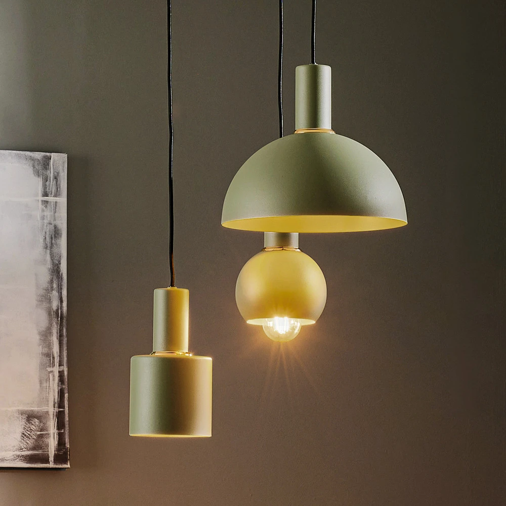 Suspension Selma, à 3 lampes, verte | Garantie 2 Ans