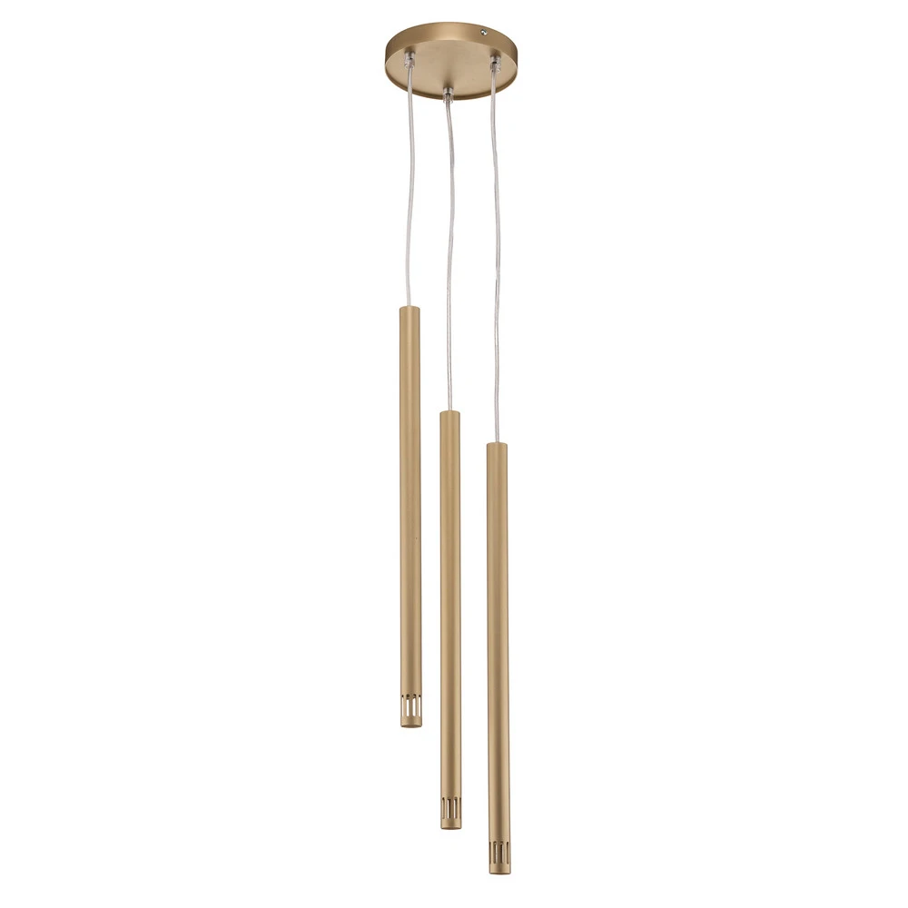 Suspension Sopel Laser à 3 lampes, doré | 4000K | lumière neutre