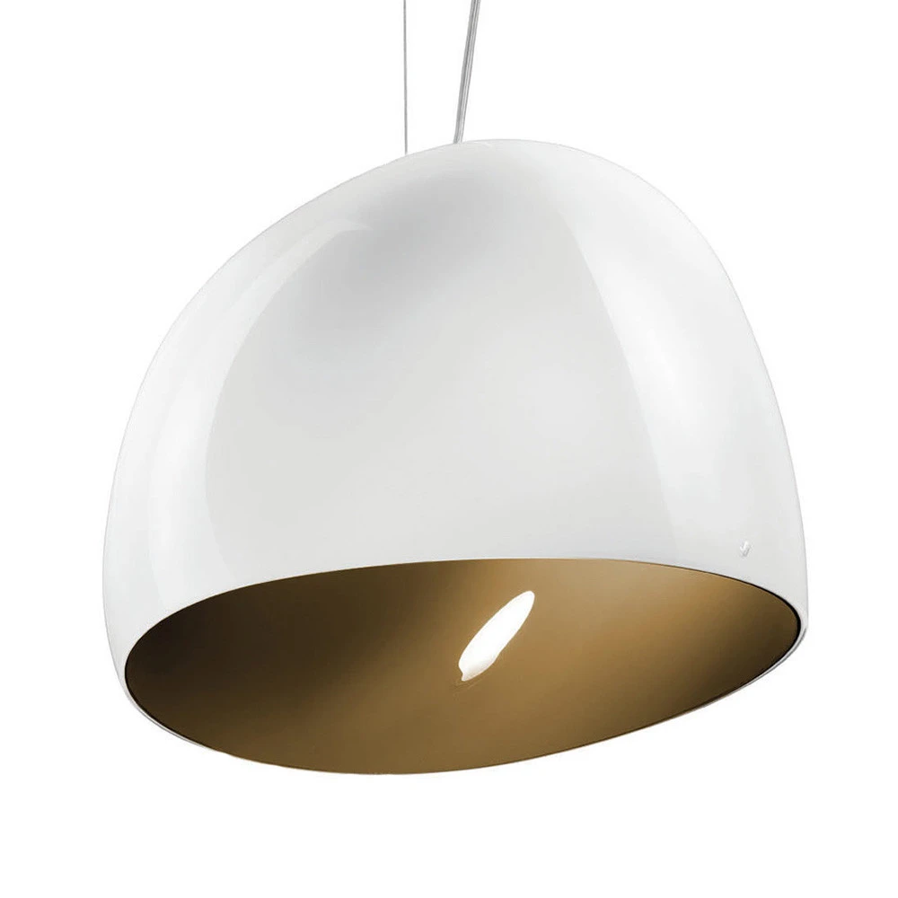 Suspension Surface Ø 40 cm, E27, blanc/brun terre | Garantie 2 Ans
