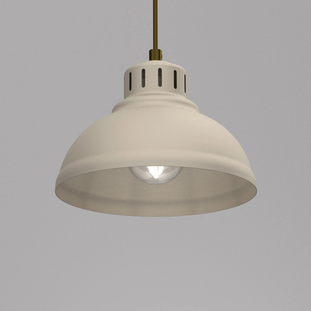 Suspension Sven, à 1 lampe, naturel, acier pour entrée et couloir