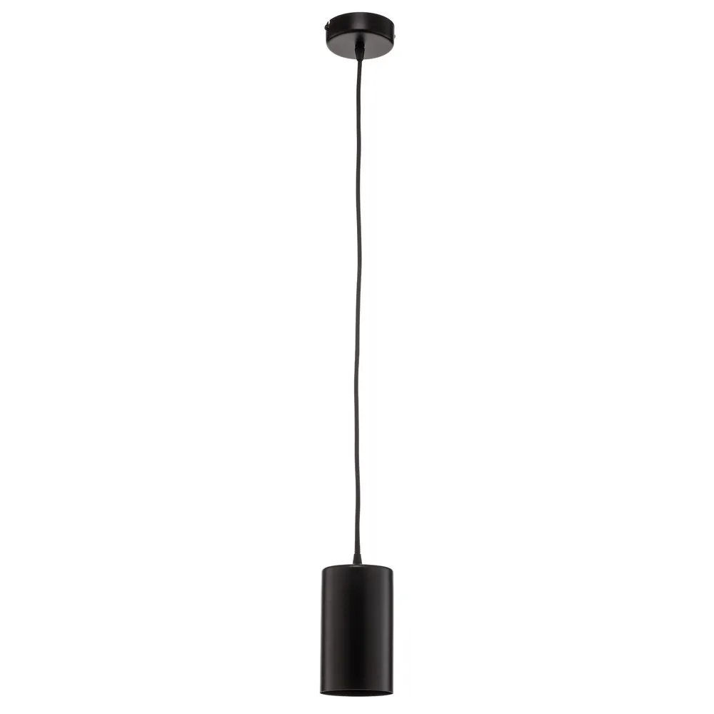 Suspension ZW Tube 170, une lampe, noir en acrylique dépoli