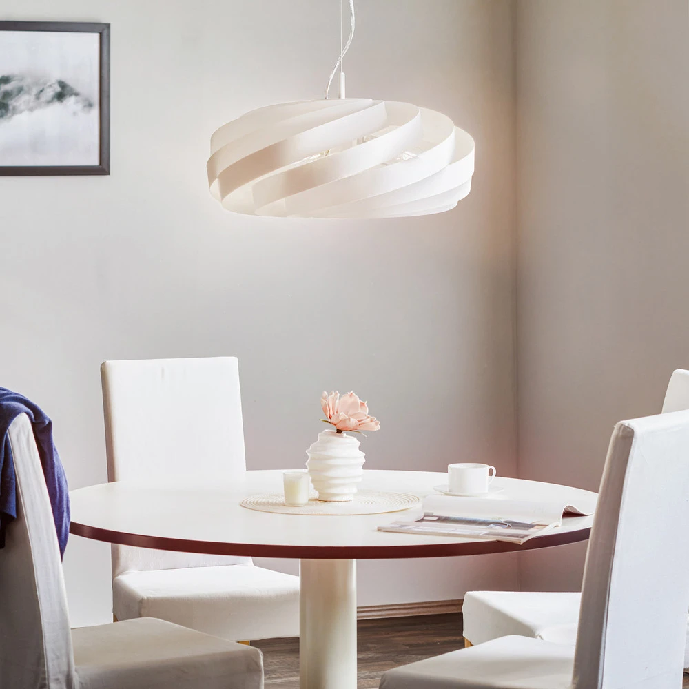 Suspension Vento, blanche IP44 pour salle de bain