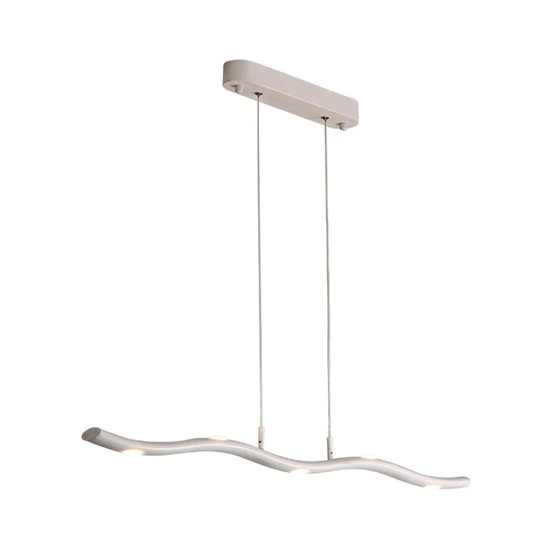 Wave Metal Island Luminaire Style aisé 5/7 têtes Kit de suspension blanche, lumière chaude/blanche | 4000K | lumière neutre