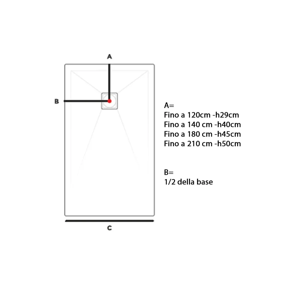 Plateau de douche en résine modèle Plus 70x100cm anthracite ardoise (Norme NFC 15-100)