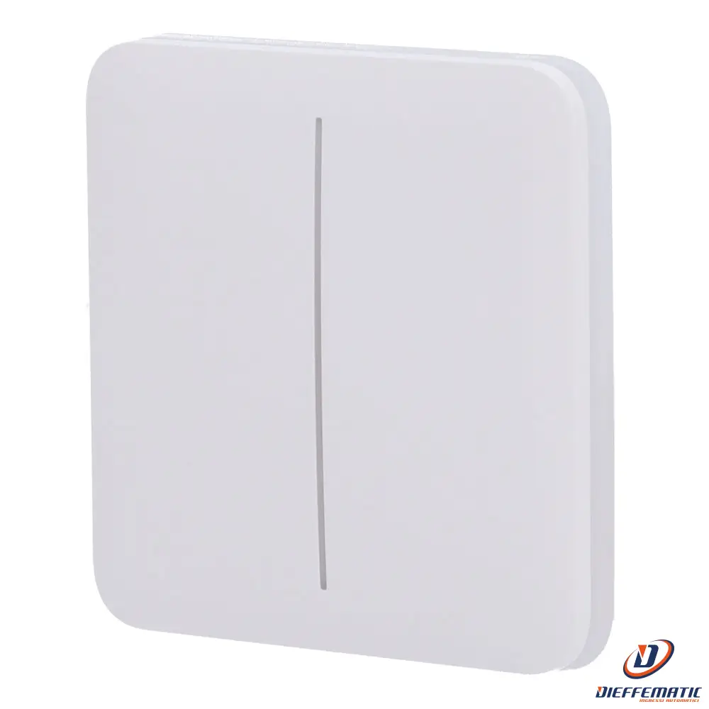 Ajax Aj-Solobutton-2G-W Pannello Tattile Per Doppio Interruttore Della Luce