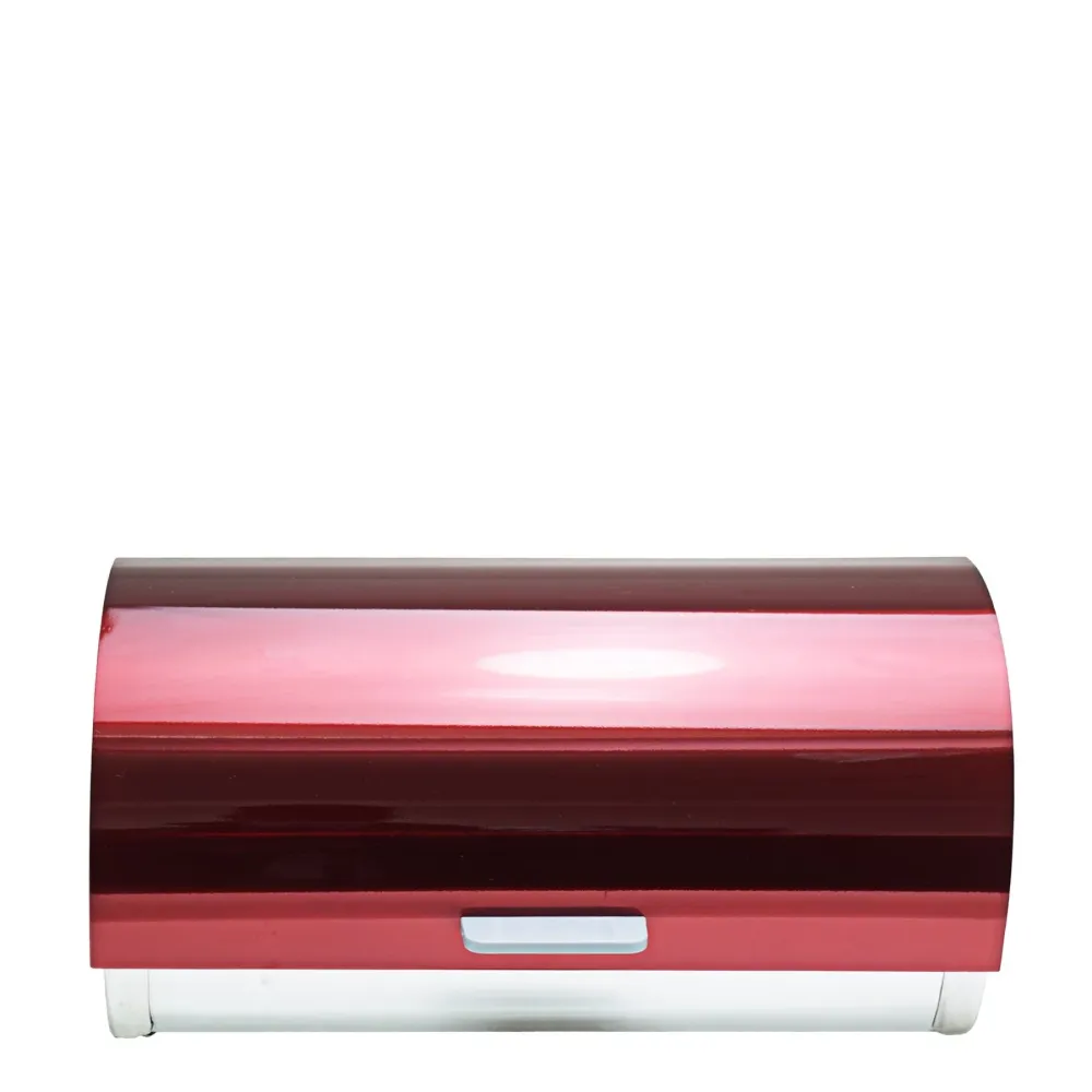 CTH Acier inox Steel Bread Bin - Red