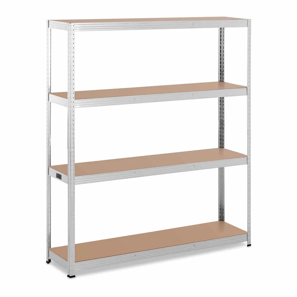 Étagère charge lourde 160 x 40 x 180 cm supporte 4 x 150 kg solide garage atelier outils gris 14_0005179 avec 10 compartim...