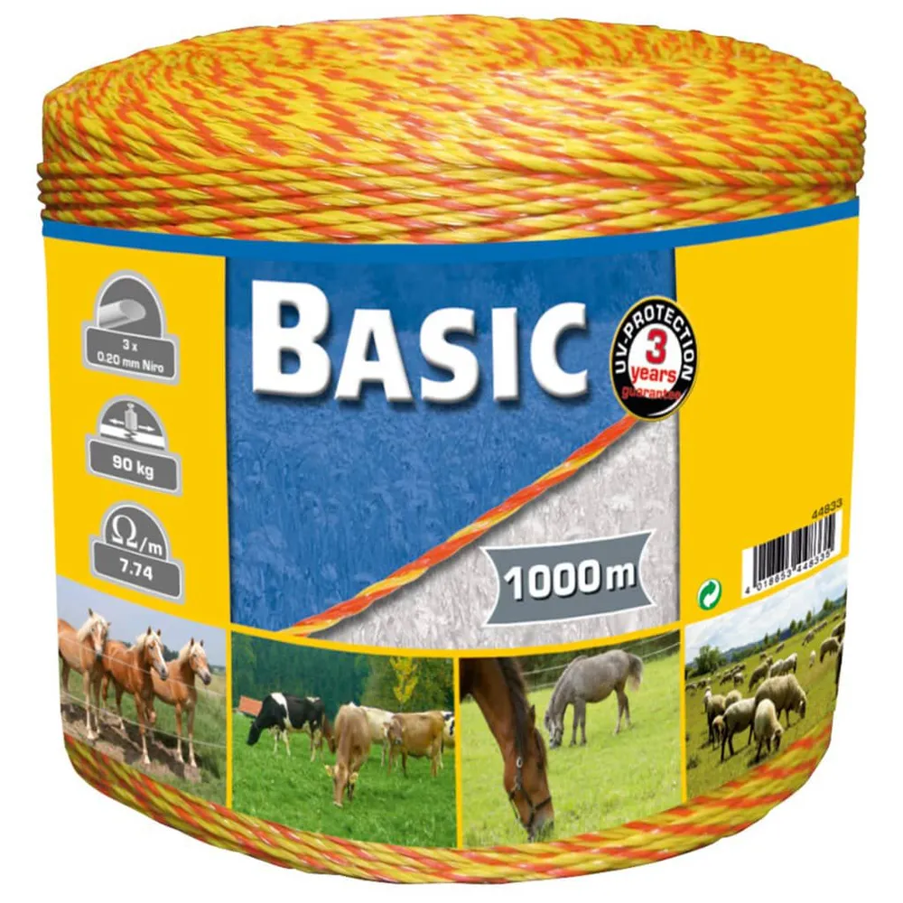Kerbl Fil poly de clôture Basique 1 000 m 44833