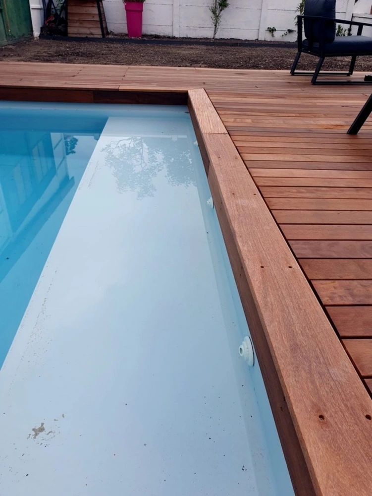 Pack intégral 20m² lame de terrasse itauba lx2150mm avec clips, lambourde, cale de ventilation, plot pvc, bande bitumineuse