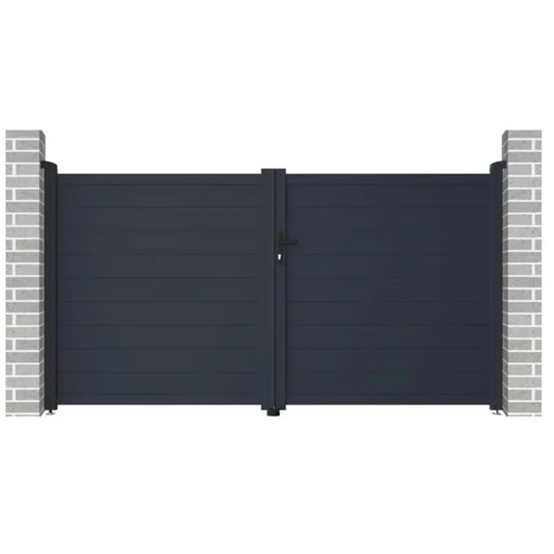 Portail aluminium battant Michigan 350x180cm