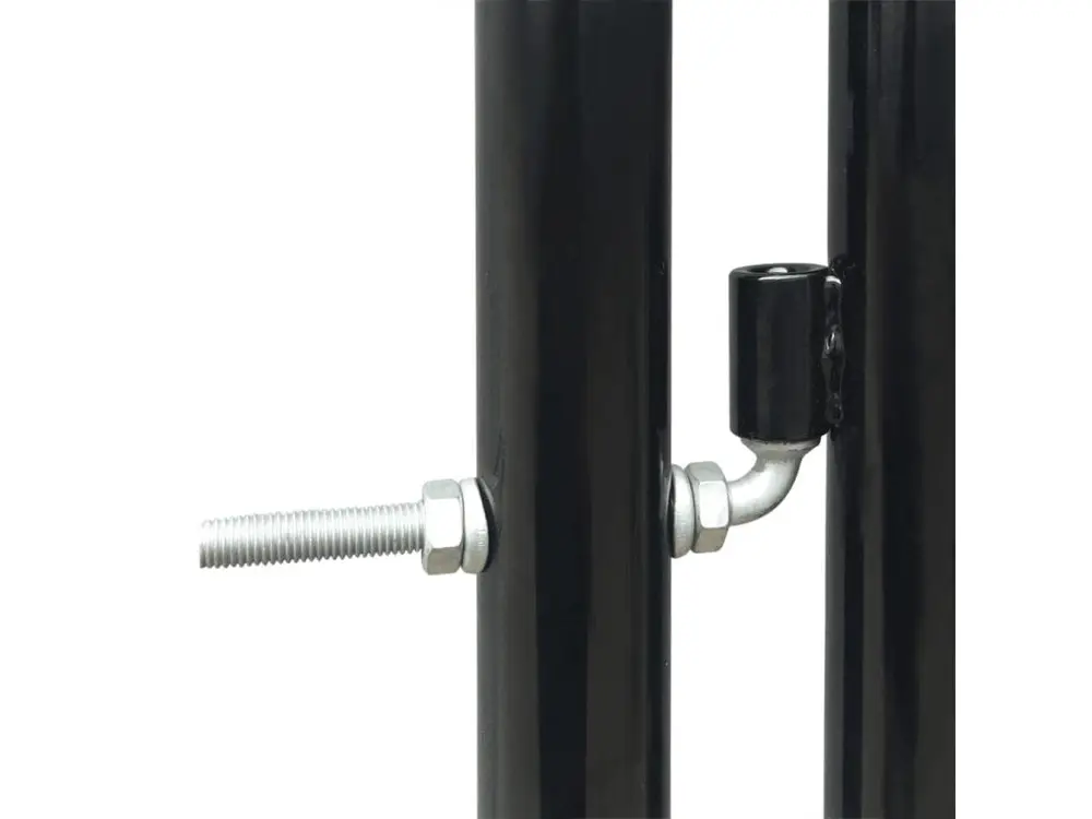 Portail basique de clôture Noir 300x225