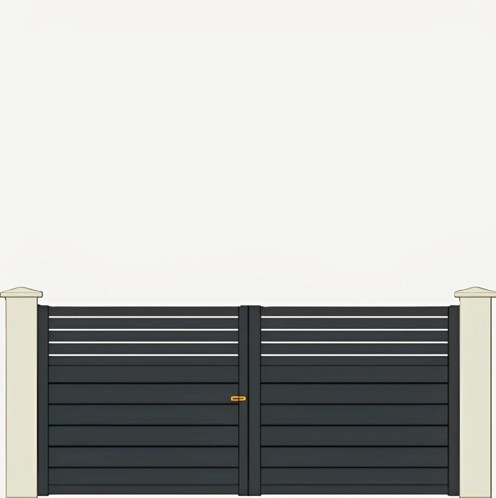 Portail Battant Aluminium Bretagne