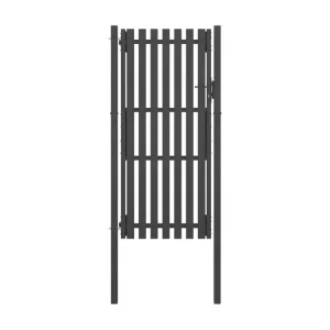 Portail de clôture de jardin Acier 1x2,5 m Anthracite