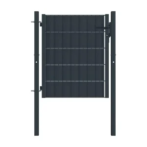 Portail de clôture VINYLE et acier 100x101 Anthracite