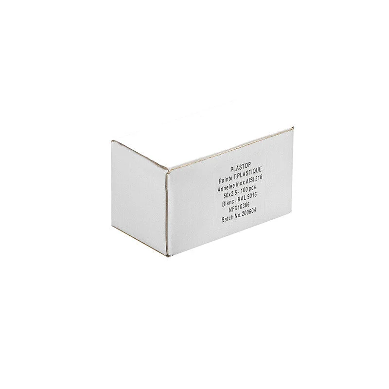 Pointe Plastop Tête Ronde inox A4 NORFIX annelée Ivoire Manifeste
