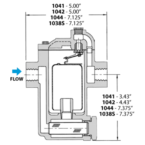 Thermostat programmable 1 Inch NPT Inverted Bucket Steam Trap IB1044-14-N-015-CV