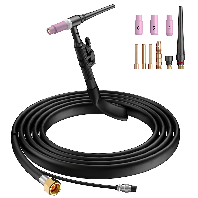 Arccaptain HF Air Cooled WP-17V TIG Torch MIG205MP Welding Machine