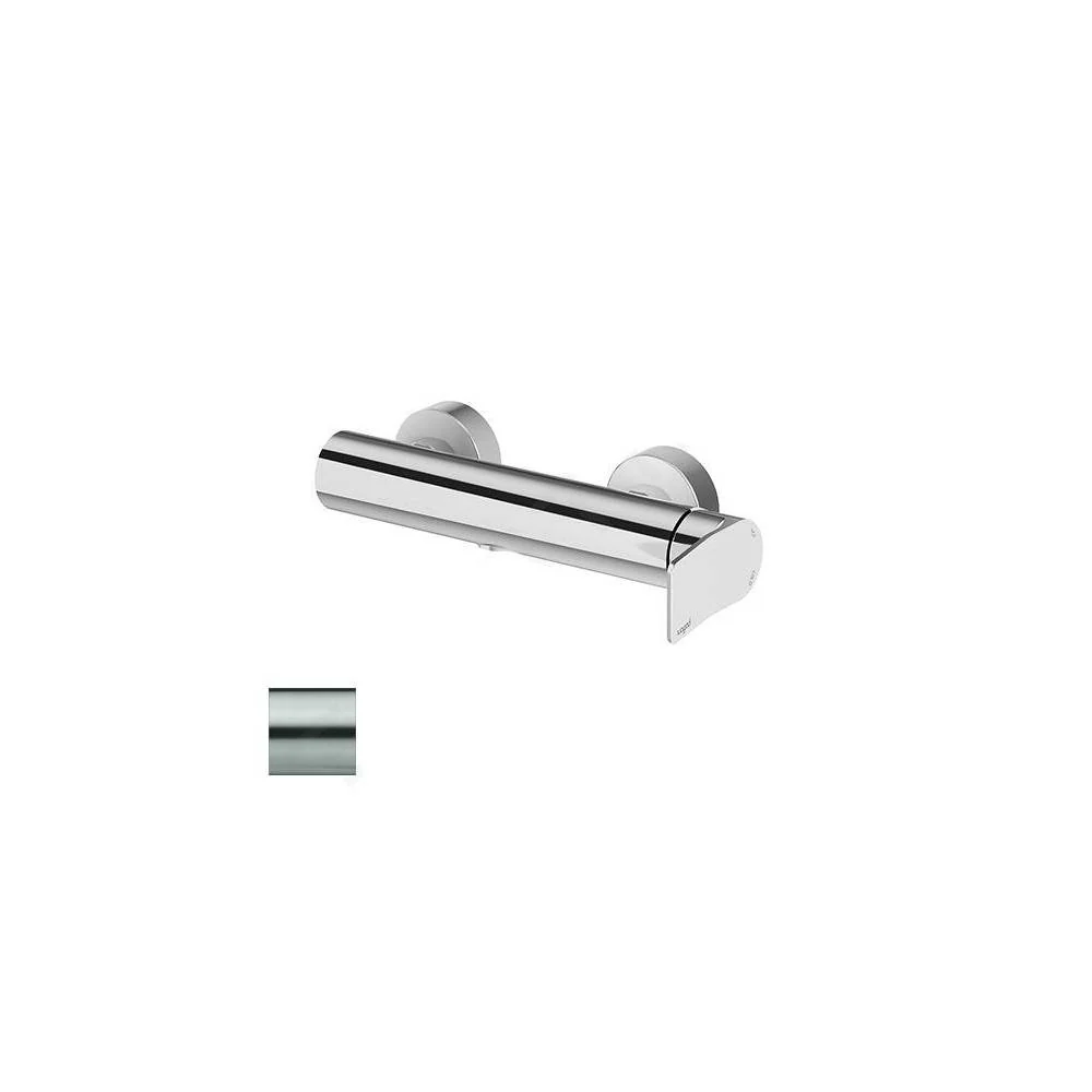 Raccord WC Mitigeur de douche série Tilt modèle TI168ST aspect acier Paffoni
