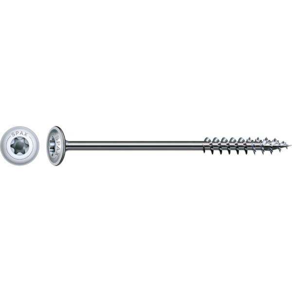 Résistant à la Corrosion Vis Charpente bois Filetage relatif Tête cylindrique Torx® T-STAR plus Pointe 4CUT Zingué WIROX 1...