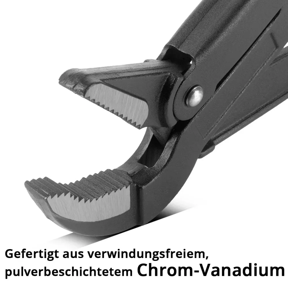 Tongles de tube en acier ensemble en 3 parties 1, 1,5, 2 pouces | S / 45 ° Ensemble en chroma vanadium 330 mm, 425 mm, 535...
