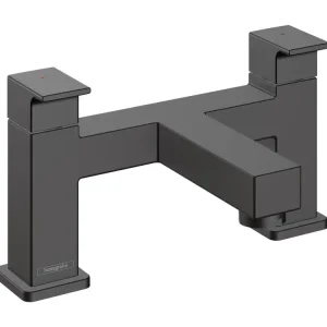 Mélangeur bain douche 2 trous HANSGROHE Vernis Shape noir mat