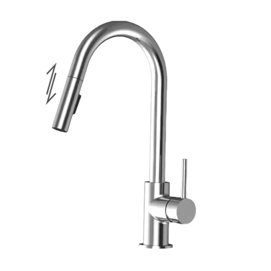 Robinet de cuisine ECHO monocommande à douchette 2 fonctions et rétractables fini