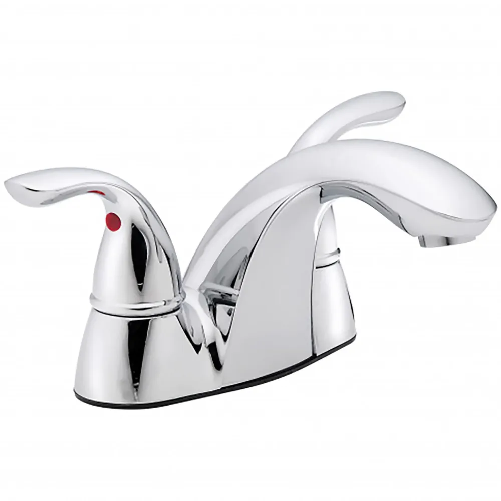 Robinet de lavabo Cosmos, acier chromé à 2 poignées