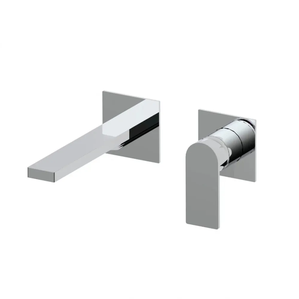Robinet de lavabo encastré Alpha two acier chromé
