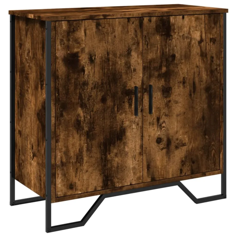 Buffet bahut commode armoire meuble de rangement organisateur cuisine salle de séjour salon 78 x 35,5 x 74,5 cm bois d'ing...