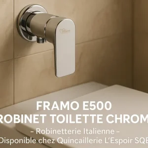 Robinet Toilette Chrome FRAMO E500 - Robinetterie Italienne Privilégié