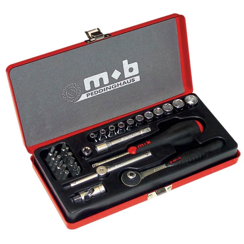 Coffret embouts et douilles 1/4" 29 pièces MOB 983401